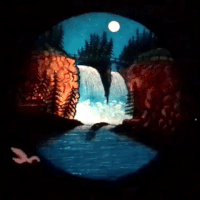 swan magic lantern slide